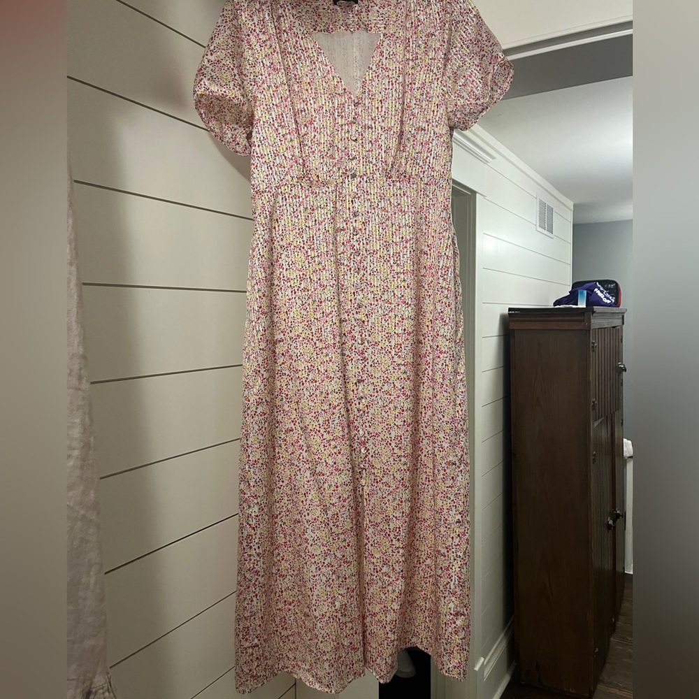 J-Crew Flower pattern dress